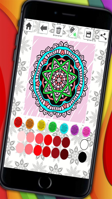 Mandalas coloring pages – Secret Garden colorfy game for adults for iOS ...