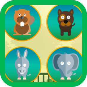 Animals Memory Matching Games - ジグソーパズル カップル メモリー