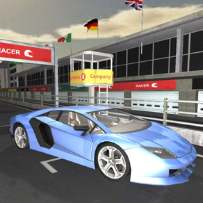 Sportwagen Rennen 3D