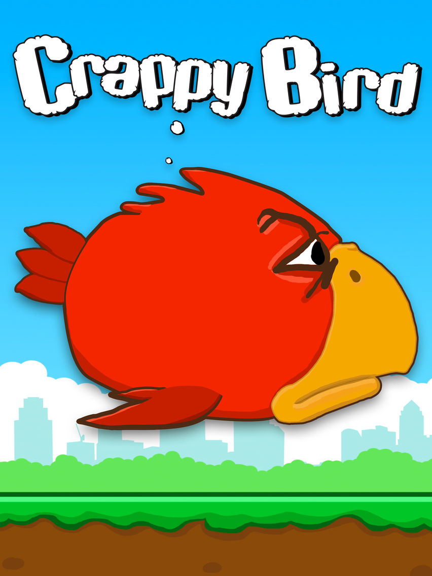 Crappy Bird Smash Hit Plakat