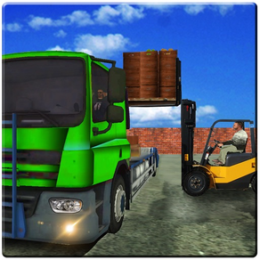 模拟卡车运送水果游戏。叉车模拟游戏