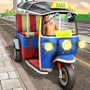 Tuk Tuk Automático Rickshaw 3D