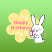 Zinnia The Lovely Rabbit English Stickers