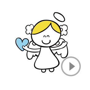 Animated Little Angel Stickers