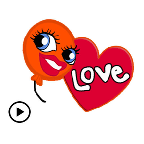 Animated Orange Balloon Emoji