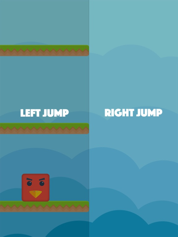 Color Red Geometry Bird Square Blok Jump Dash Spikes poster