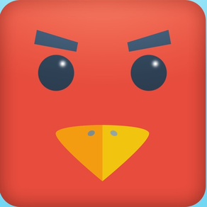 Color Red Geometry Bird Square Blok Jump Dash Spikes