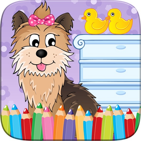 My Pet Puppy Coloring Book-Zeichnung für Kind Spiele