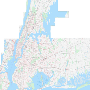 NYC Scaled Subway Map Offline