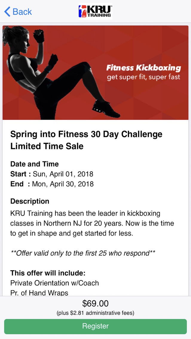 KRU Training poster