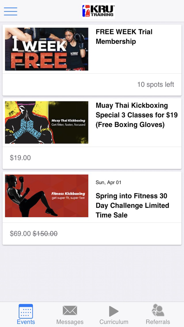 KRU Training poster