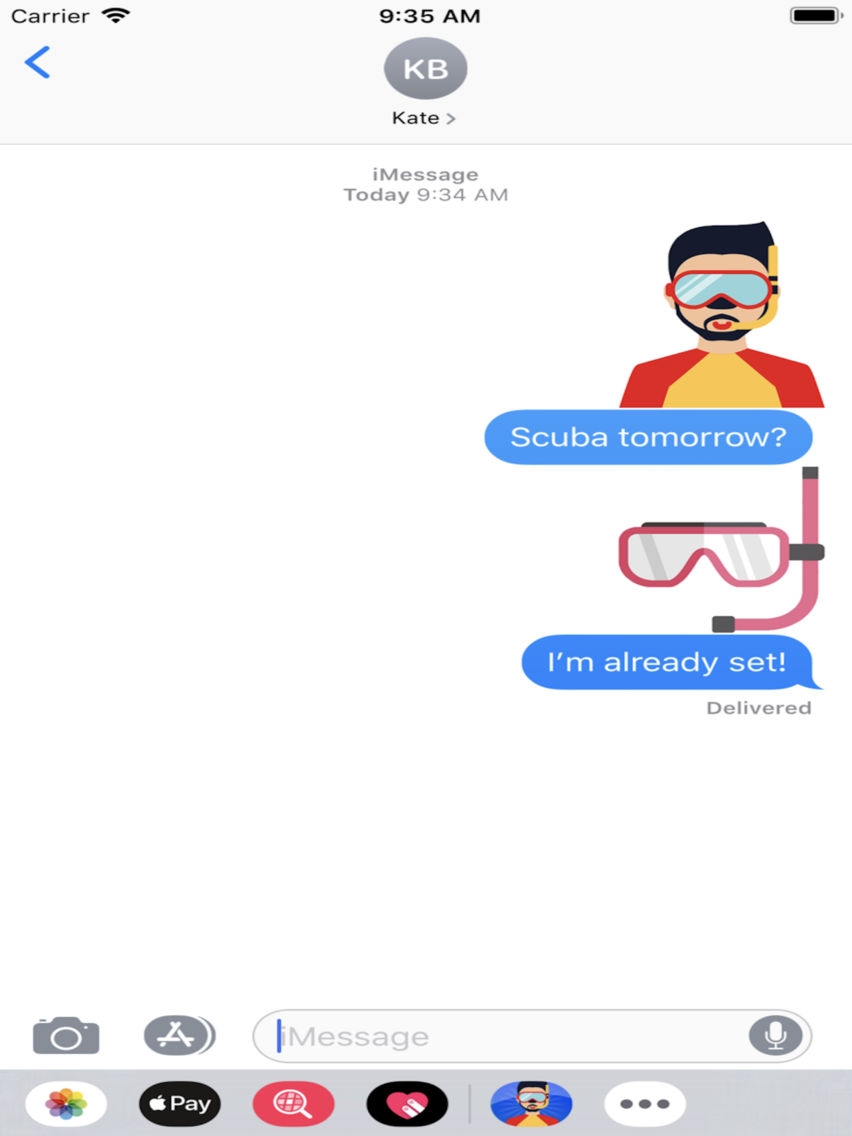 Scuba Diving Emojis Stickers for iOS (iPhone/iPad) Latest Version at 0