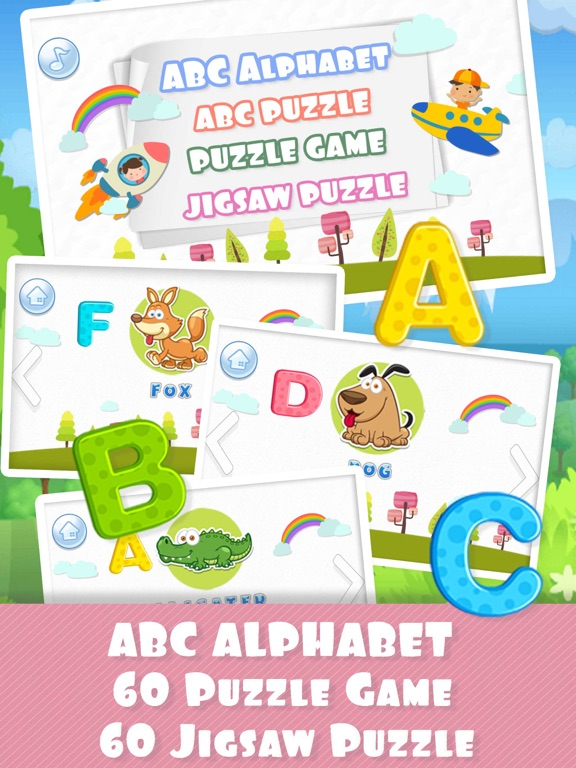 ABC Alphabet & Puzzle Learning poster