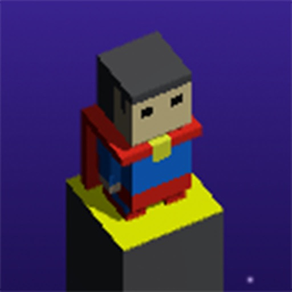 Superhero Cube Jump: Path Color Block Jeux