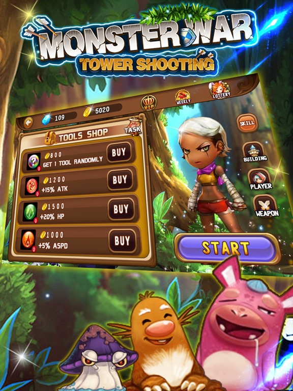 Monster War(Tower Shooting)-Shoot Game poster