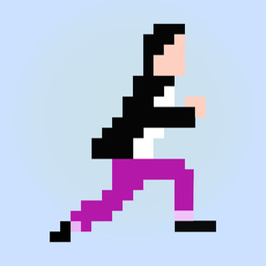 pixel runner - cool roof running game