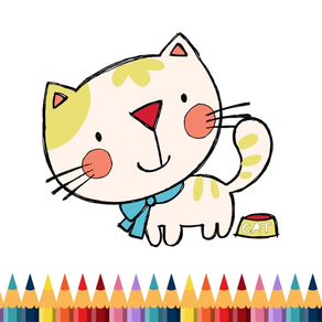儿童动物填色画画-涂鸦绘画着色书