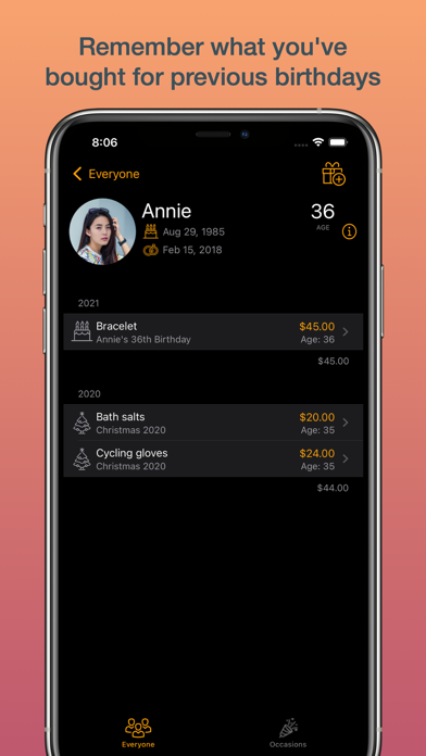Everyone - Gift Tracker poster