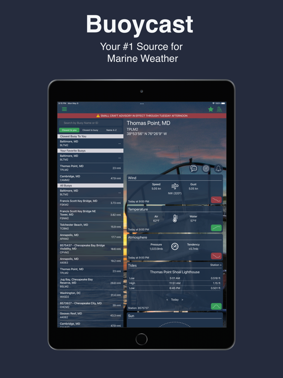 Buoycast NOAA Marine Weather for iOS (iPhone/iPad/iPod touch) Free