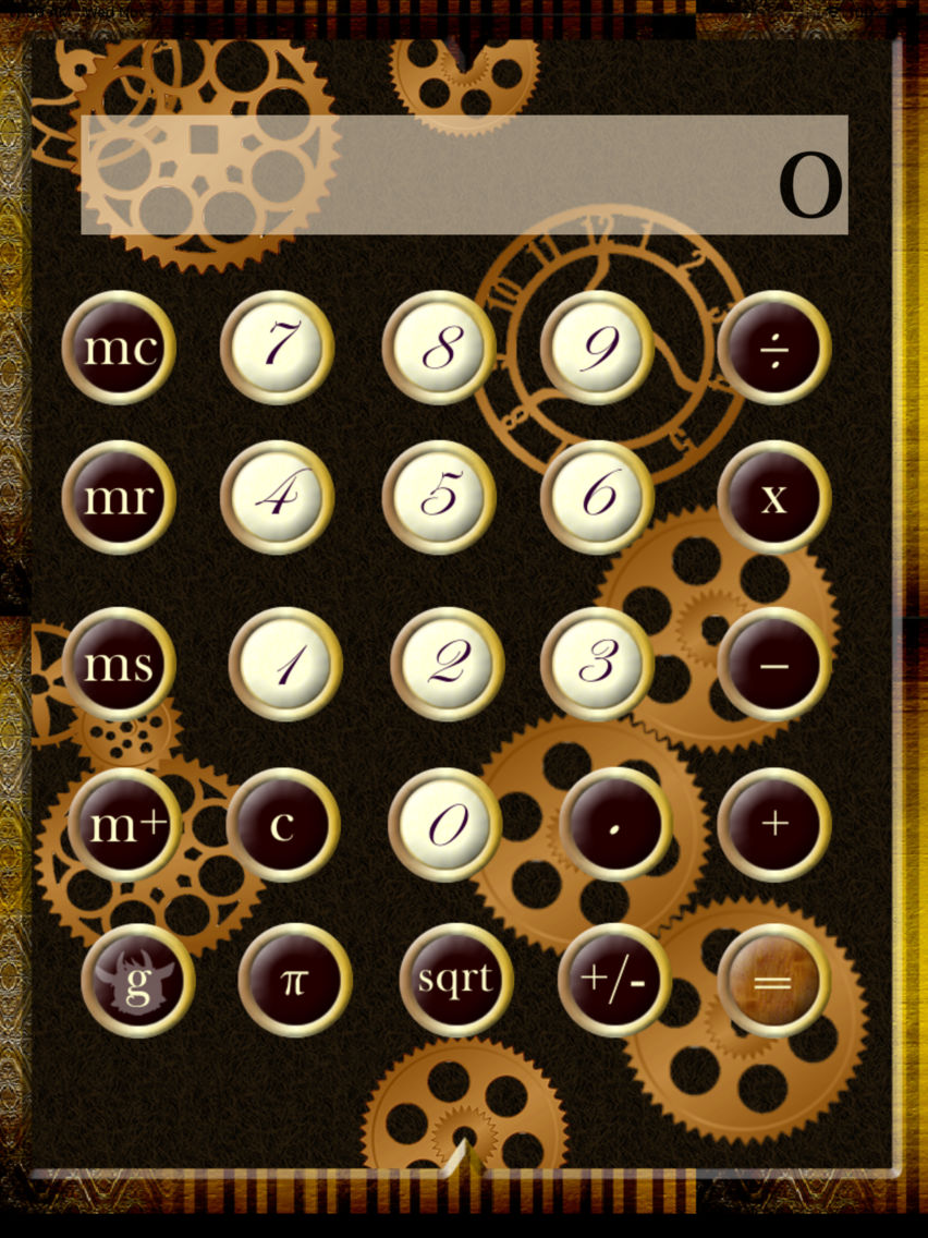 Calculator Steampunk الملصق
