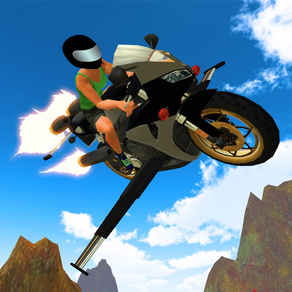 3D Flying Motorcycle Racing - Super Jet Bike Speed Simulator Game PRO