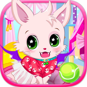 Princess kitten - pet dressup games