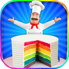 彩虹蛋糕製造者 - 烹飪彩虹生日蛋糕
