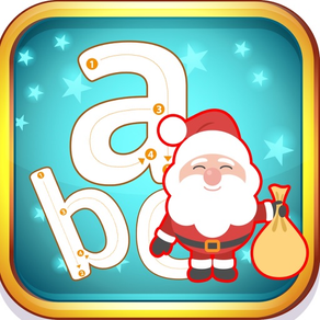 Santa Claus abc Small Alphabets Tracing Learning