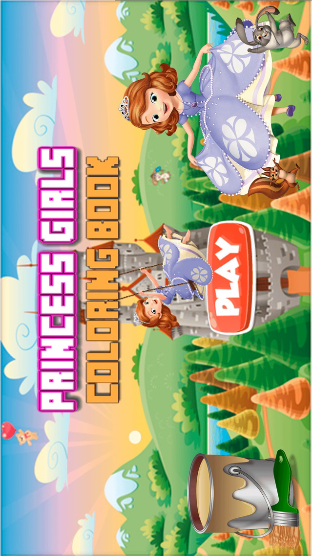 iOS(iPhone/iPad)용 Princess Girls Coloring Book - All In 1 cute Fairy Tail Draw, Paint And Color ...