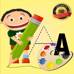子供のための無料の本の就学前のゲームを着色ABCスペイン語の単語を学び、どの年齢の幼児
