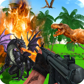 Dragon vs Dinosaur shooting 3D
