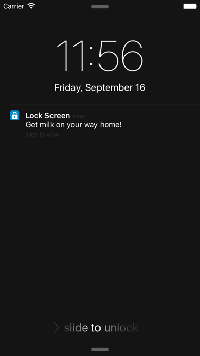 Lock Screen Note poster