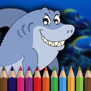 Ocean Coloring E-Book-Paint Aquatic Animals Pages