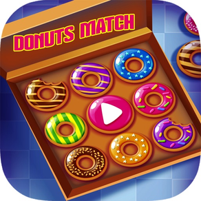 Big Donuts Dazzle Morning Breakfast - Match 3 Game