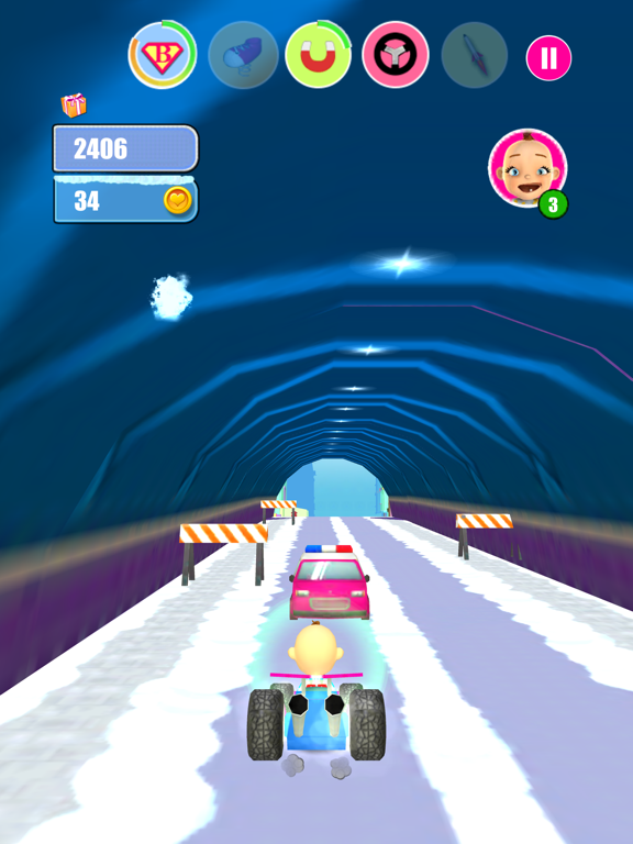 Baby Snow Run - Running Game poster