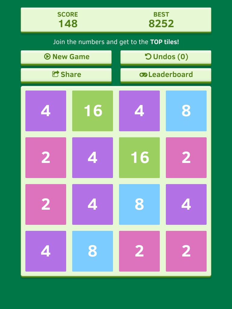 Number Tiles Challenge - free impossible 2048 game edition poster