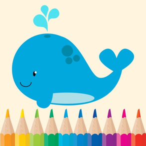 Animaux Marins Livre De Coloriage HD - Jeu Éducatif pour Enfants Gratuit