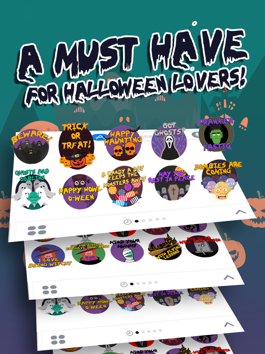 Scary HalloweenMoji Stickers poster