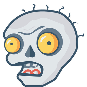 Zombie Faces Stickers