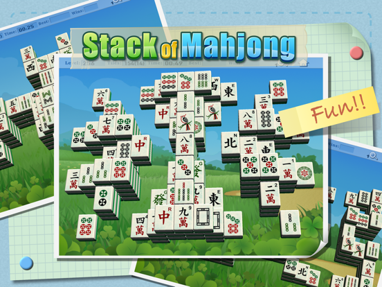 Stack of Mahjong poster