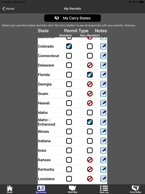 CCW – Concealed Carry 50 State poster