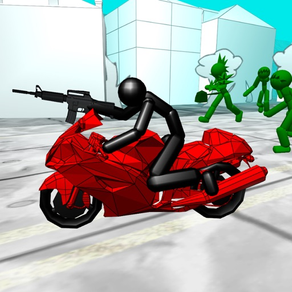 Stickman Zombie-Motorradrennen