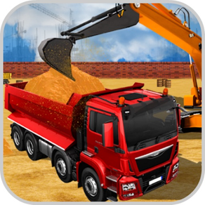 Driving Truck Construction Cit