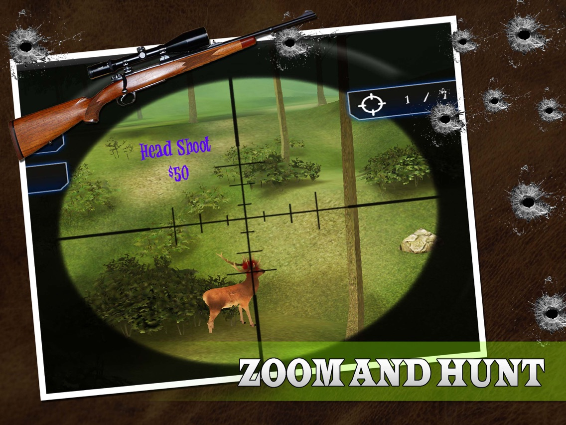 2016 3D Big Deer : Hunting Sniper Survival Free poster