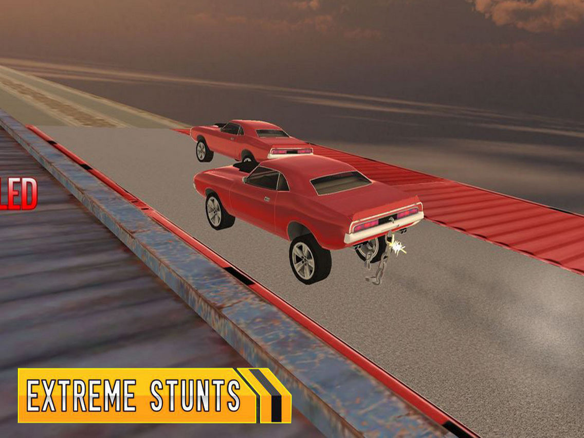 Chained Stunts: Car Ramp Race poster