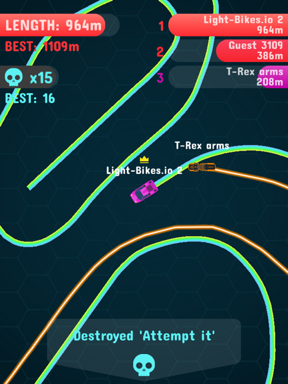 Light-Bikes.io 2 poster