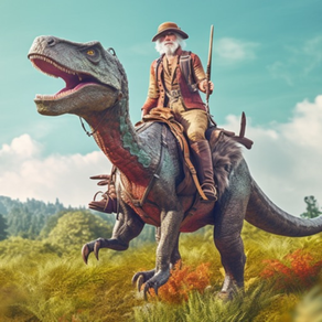 Desafio de caça aos dinossauro