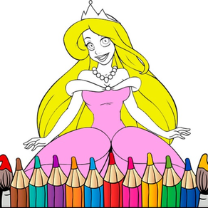 Princesas para Colorear Pintar