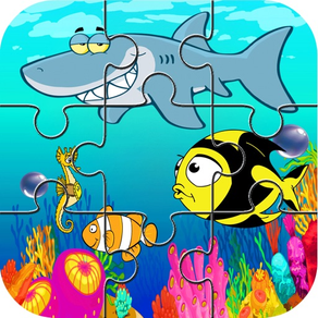 바다 생물 거대한 지그 소 퍼즐 게임 - 어린이 6 세 게임
