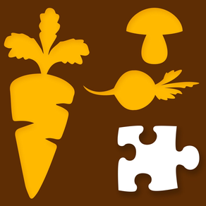 Food and Nature Jigsaw for kids : Solve puzzle and learn